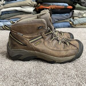 Keen Targhee II 2 Mid Hiking Shoes Boots Brown Leather Lace Up Men's Size 10